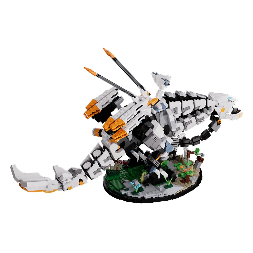 1876PCS MOC Horizons Zero Dawned Thunderjaw Forbidden West Monster Bricks Model
