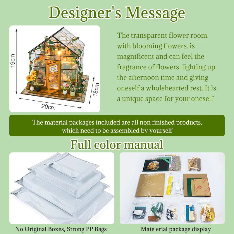 3D Model Flower House Greenhouse Handmade