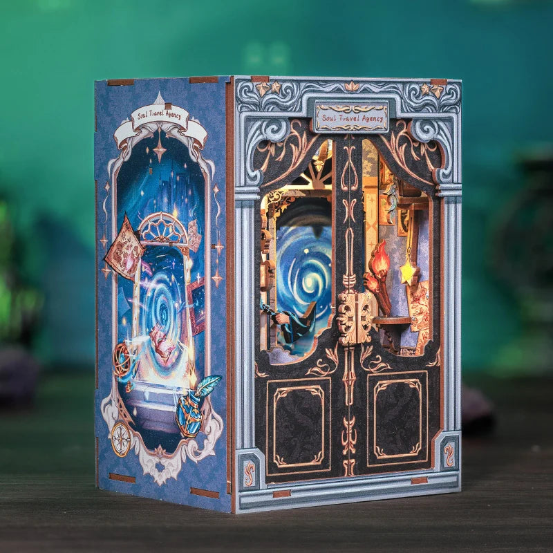 Wooden 3D Puzzle DIY Book Nook Kit Miniature Mystery Thriller