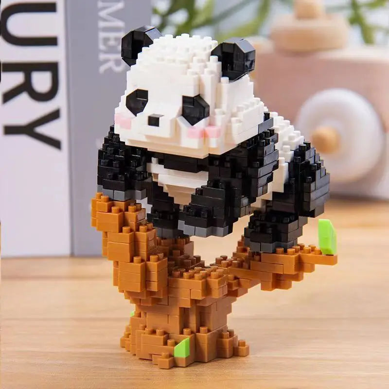 450PCS DIY Mini Bricks Chinese Style Animal Panda's Life