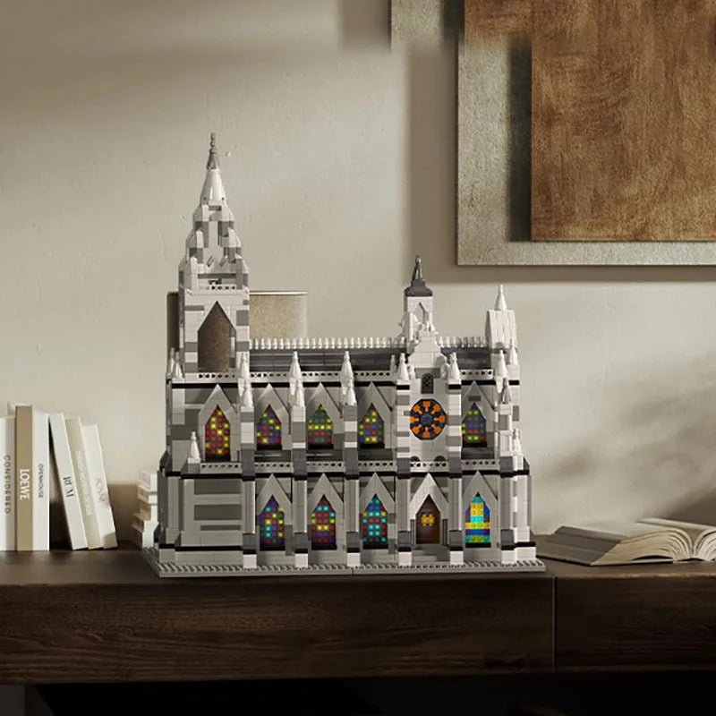 3000PCS Notre-Dame de Paris Cologne Cathedral Building Mini-Blicks Set Architectural Model