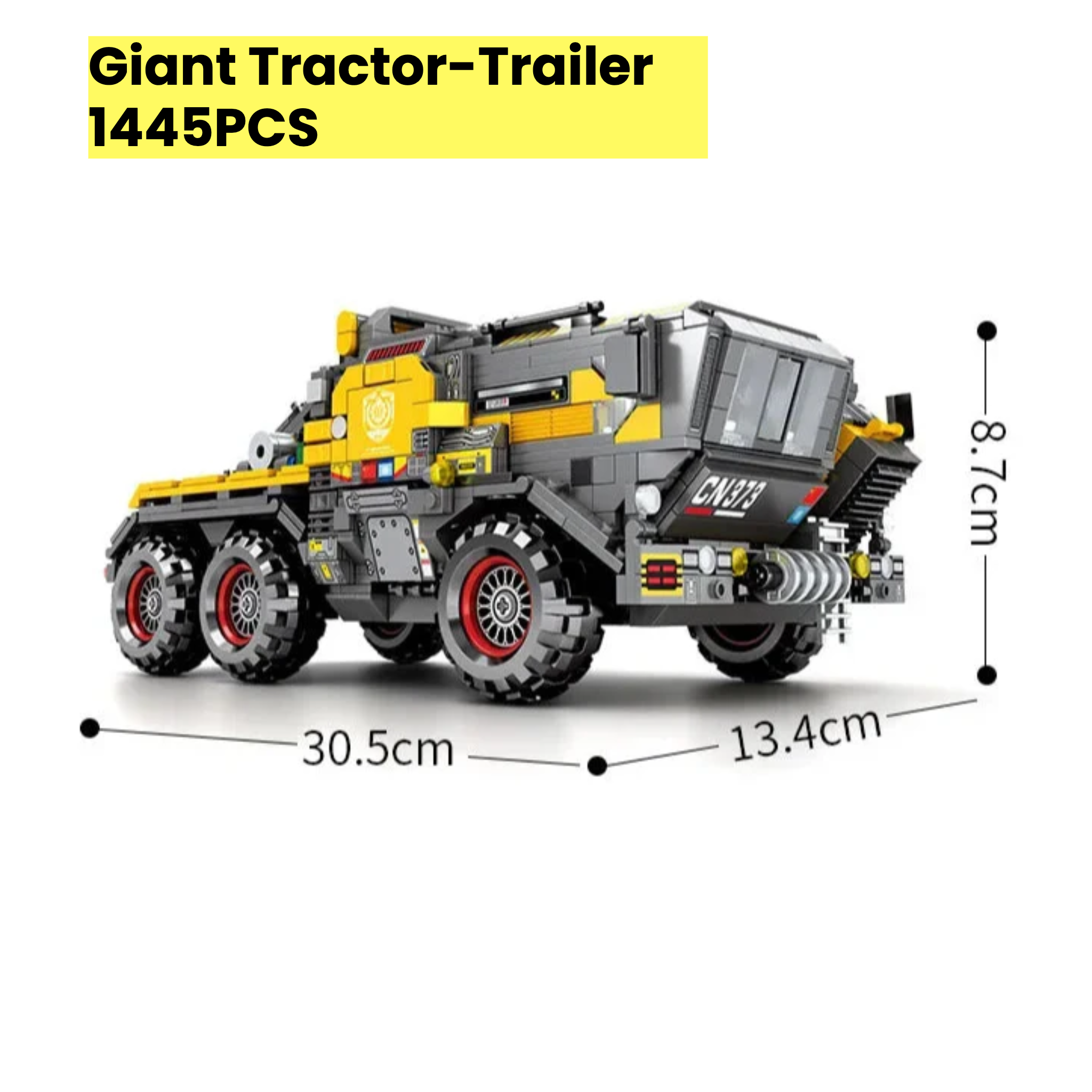 250PCS Heavy Engineering Transportation Truck Model Building Blocks