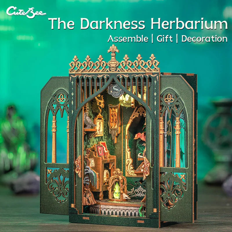 Wooden 3D Puzzle DIY Book Nook Kit Miniature Mystery Thriller