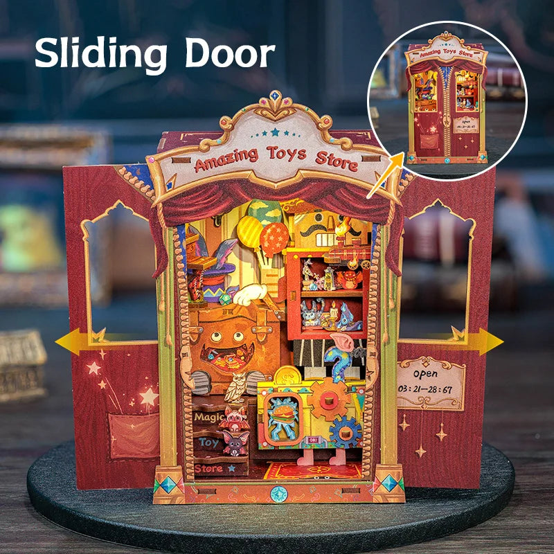Wooden 3D Puzzle DIY Book Nook Kit Miniature Mystery Thriller