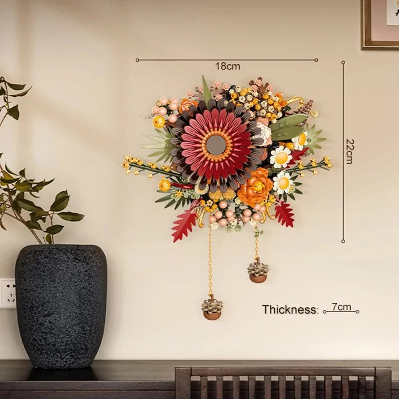 930PCS Dried Sunflower Bricks Wallflower