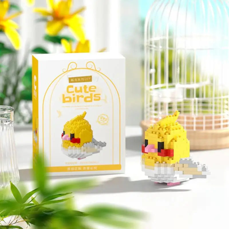 240PCS Kawaii Cute Bird Small Building Blocks Set