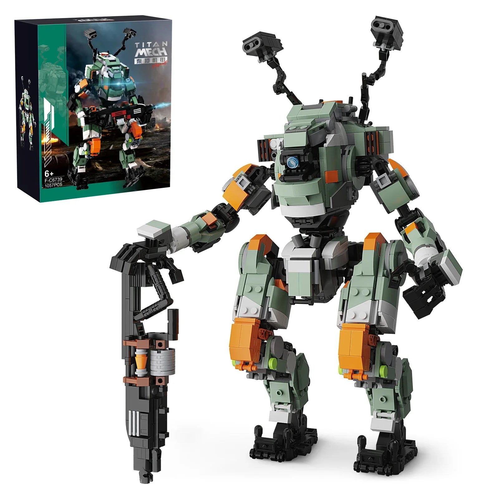 530PCS Titanfalls BT-7274 Vanguard Mecha Building Blocks