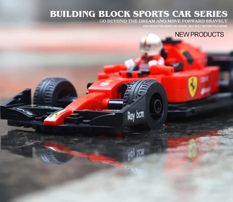 2025 Formula 1 Racing City Speed Champion F1 Building Blocks Vehicle